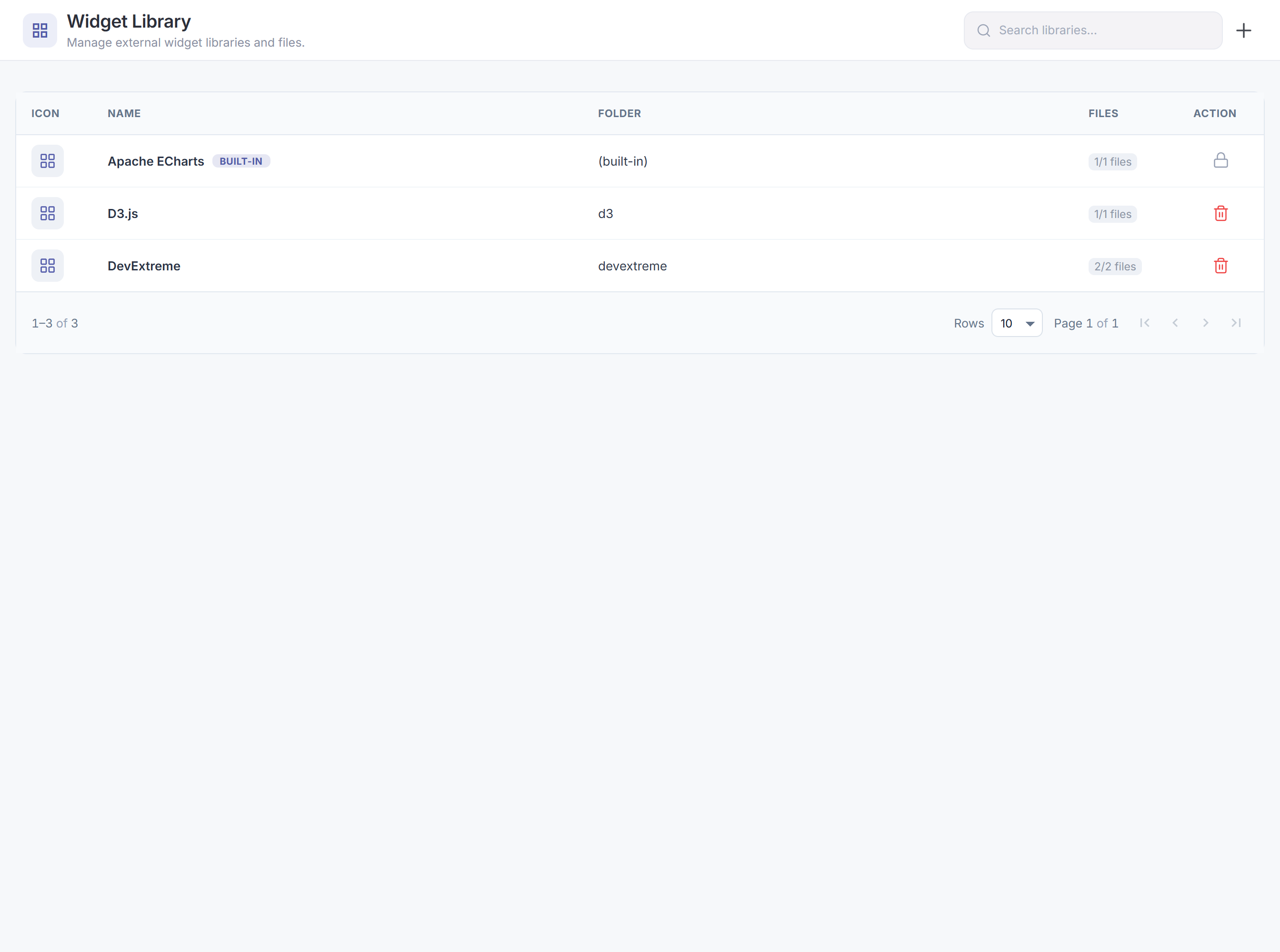 Widget Library